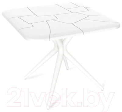 Обеденный стол Sheffilton SHT-TU30/TT30 83x83 (белый) - фото
