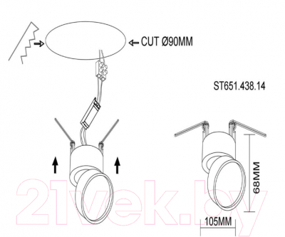 Точечный светильник ST Luce ST651.438.14