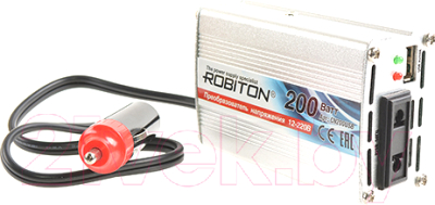 Автомобильный инвертор Robiton CN200USB - фото