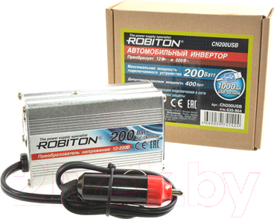 Автомобильный инвертор Robiton CN200USB