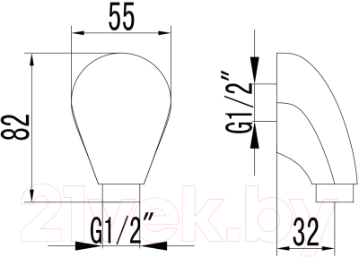 Подключение для душевого шланга LEMARK LM4783G