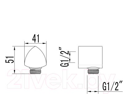 Подключение для душевого шланга LEMARK LM3583C