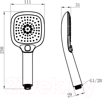 Лейка ручного душа LEMARK LM1014C