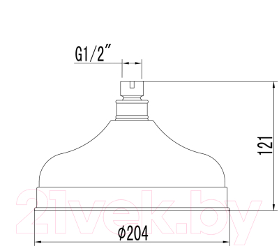 Лейка верхнего душа LEMARK LM8989B