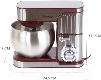 Миксер стационарный Pioneer MX330 (Wine Maroon)