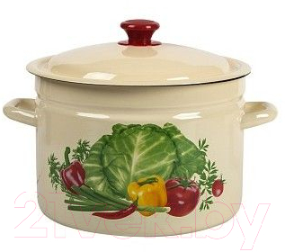 Кастрюля КМЗ 41804-182/6-У4 (слоновая кость) - фото