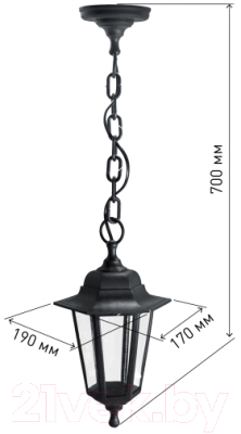 Светильник уличный ЭРА НСУ 06-60-001 / Б0048108