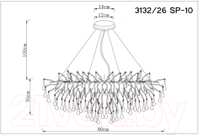 Люстра Divinare Salice 3132/26 SP-10