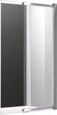 Стеклянная шторка для ванны Cezares SLIDER-VF-11-80/150-C-Cr - фото