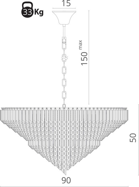 Люстра Divinare Frizzante 1683/01 LM-16