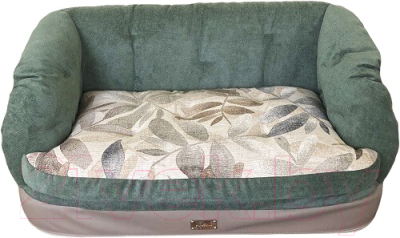 Лежанка для животных AntePrima Francine / 86/FrancineGreen/1 (S, бежево/зеленый) - фото