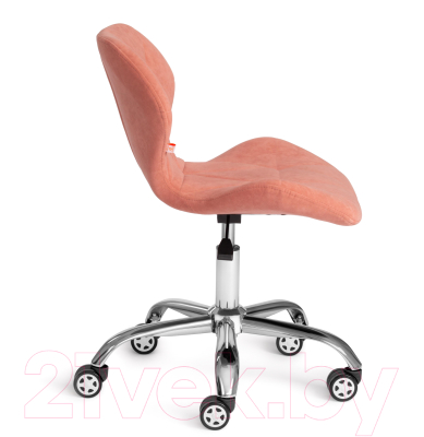 Кресло офисное Tetchair Selfi флок (розовый)