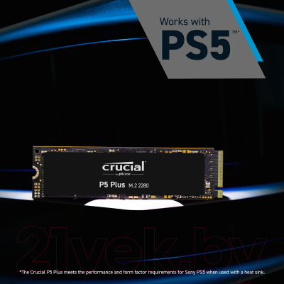 SSD диск Crucial P5 Plus 1TB (CT1000P5PSSD8)