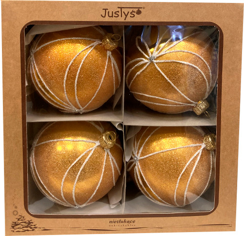 Набор шаров новогодних GreenTerra 100мм - фото