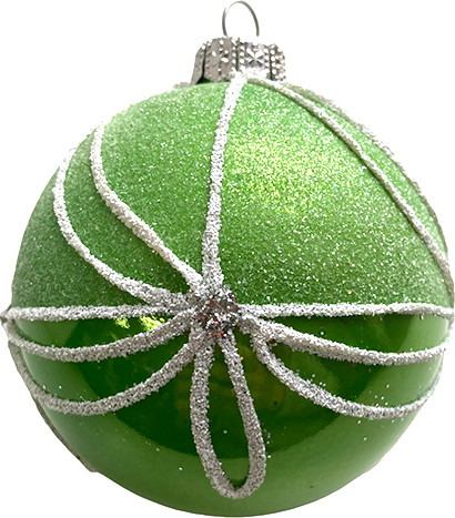 Набор шаров новогодних GreenTerra 100мм