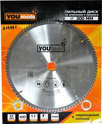 Пильный диск Yourtools Z100 300/32мм - фото