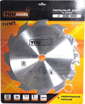 Пильный диск Yourtools Z12 300/32мм - фото