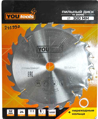 Пильный диск Yourtools Z24 300/32мм - фото