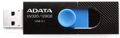 Usb flash накопитель A-data UV320 128GB (AUV320-128G-RBKBL)