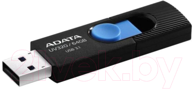 Usb flash накопитель A-data UV320 64GB (AUV320-64G-RBKBL) - фото