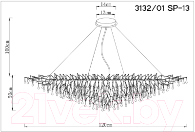 Люстра Divinare Salice 3132/01 SP-13
