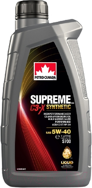 Моторное масло Petro-Canada Supreme C3-X Synthetic 5W40 / PCESY54C12 - фото