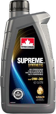 Моторное масло Petro-Canada Supreme Synthetic 0W30 / MOSYN03C12 - фото