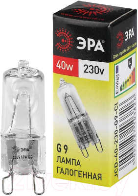 Лампа ЭРА G9-JCD-40-230V-CL / C0027378
