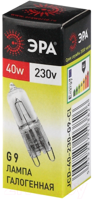 Лампа ЭРА G9-JCD-40-230V-CL / C0027378