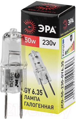 Лампа ЭРА GY6.35-JCD-50W-230V / C0027374