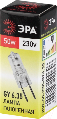 Лампа ЭРА GY6.35-JCD-50W-230V / C0027374