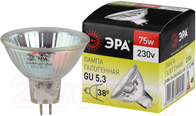 Лампа ЭРА GU5.3-JCDR MR16-75W-230V-CL / C0027366