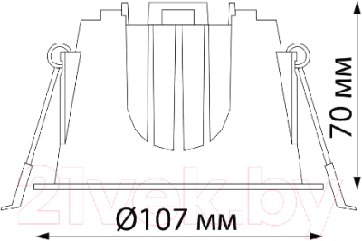 Точечный светильник Novotech Spot 358695 (белый/черный)