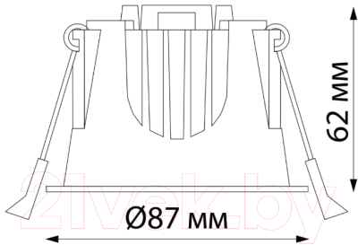 Точечный светильник Novotech Spot 358689 (белый/хром)