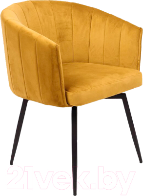 Стул AksHome Melon (карри велюр/черный) - фото