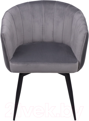 Стул AksHome Melon (серый велюр/черный)