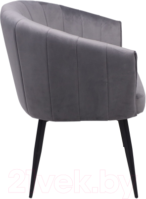 Стул AksHome Melon (серый велюр/черный)