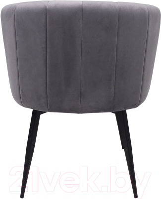 Стул AksHome Melon (серый велюр/черный)
