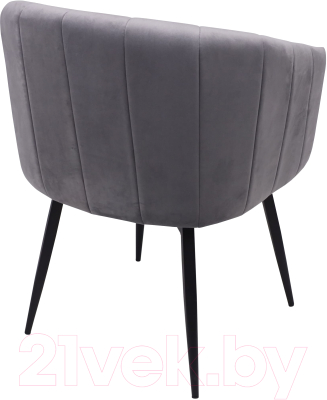 Стул AksHome Melon (серый велюр/черный)