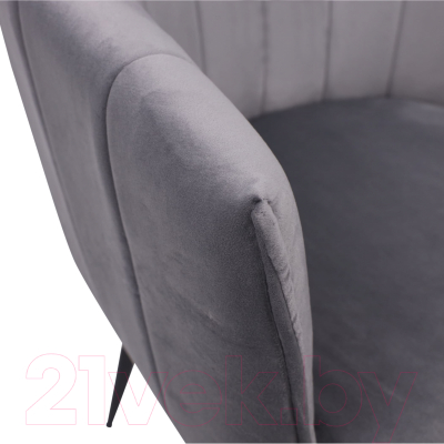 Стул AksHome Melon (серый велюр/черный)