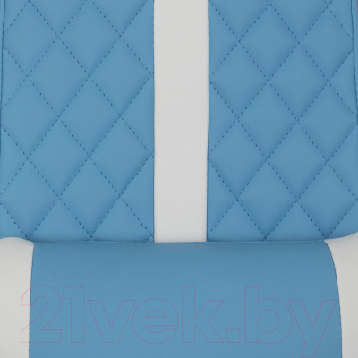 Кресло геймерское AksHome Sprinter Eco (голубой/белый)