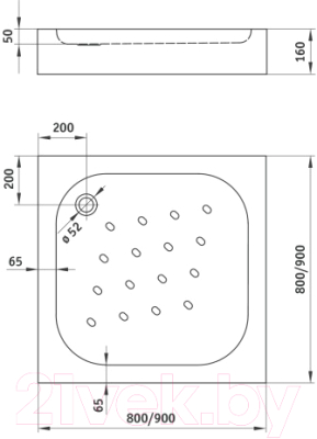 Душевой поддон Deante Corner KTC 041B