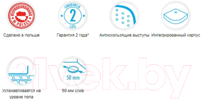 Душевой поддон Deante Corner KTC 041B