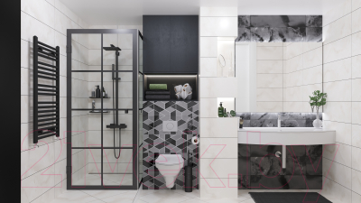 Унитаз подвесной Керамин Санти R Slim (с жестким сиденьем и микролифтом)