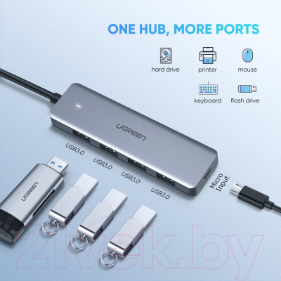USB-хаб Ugreen CM219-70336