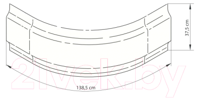 Экран для душевого поддона Deante Deep KTD 042O