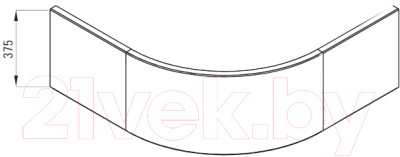 Экран для душевого поддона Deante Deep KTD 041O