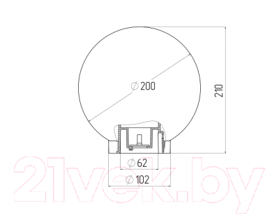 Светильник уличный ЭРА НТУ 01-60-203 / Б0048056