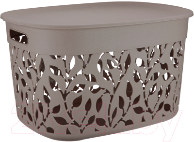 Корзина Idea Флора / М2364 (французский серый) - фото