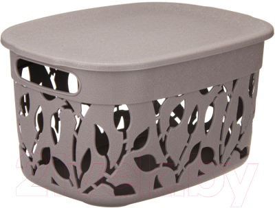 Корзина Idea Флора / М2362 (французский серый) - фото